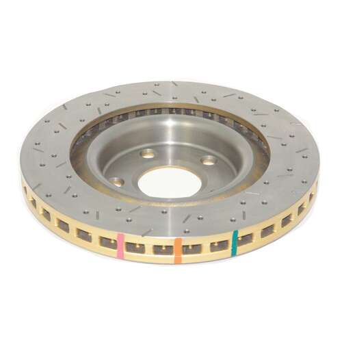 DBA 4000 Series Gold Cross Drilled & Slotted Brake Rotor (1) DBA42994XS thumbnail