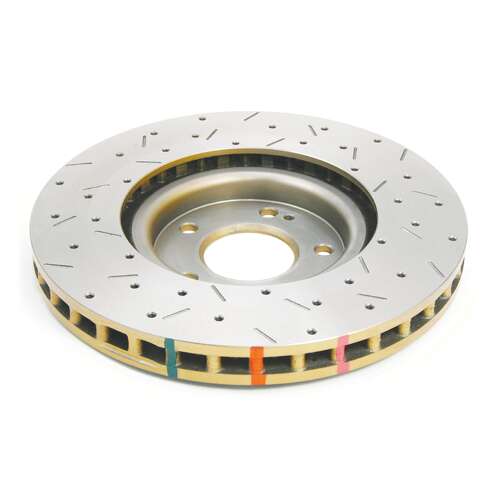 DBA 4000 Series Gold Cross Drilled & Slotted Brake Rotor (1) DBA4418XS thumbnail