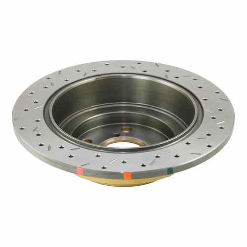 DBA 4000 Series Gold Cross Drilled & Slotted Brake Rotor (1) DBA4644XS thumbnail