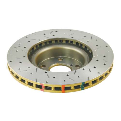 DBA Front 4000 Series Gold Cross Drilled & Slotted Brake Rotor (1) DBA4648XS thumbnail