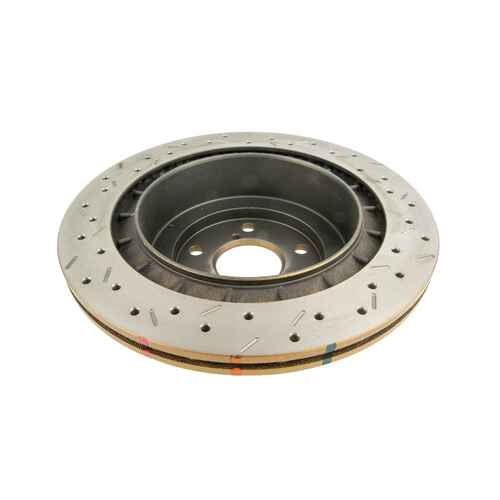 DBA 4000 Series Gold Cross Drilled & Slotted Brake Rotor (1) DBA4653XS thumbnail