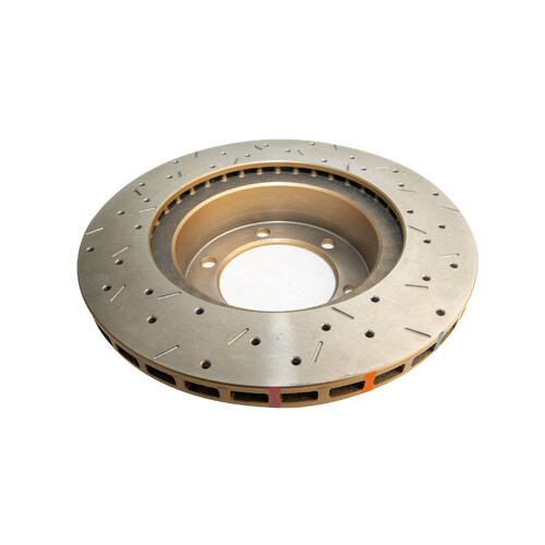DBA 4000 Series Gold Cross Drilled & Slotted Brake Rotor (1) DBA4786XS thumbnail
