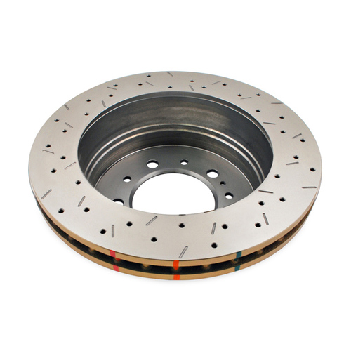 DBA 4000 Series Gold Cross Drilled & Slotted Brake Rotor (1) DBA4789XS thumbnail