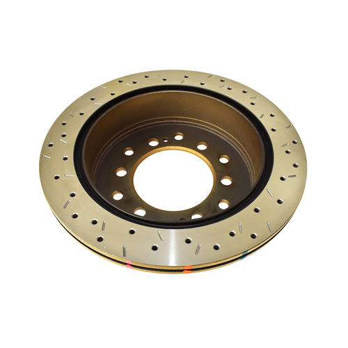 DBA 4000 Series Gold Cross Drilled & Slotted Brake Rotor (1) DBA4793XS thumbnail