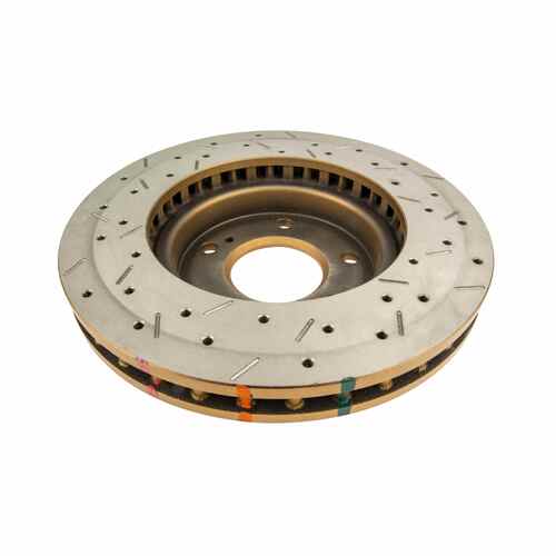 DBA 4000 Series Gold Cross Drilled & Slotted Brake Rotor (1) DBA4909XS thumbnail