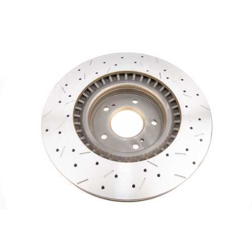 DBA 4000 Series Gold Cross Drilled & Slotted Brake Rotor (1) DBA4928XS thumbnail