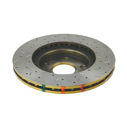 DBA 4000 Series Gold Cross Drilled & Slotted Brake Rotor (1) DBA4954XS thumbnail