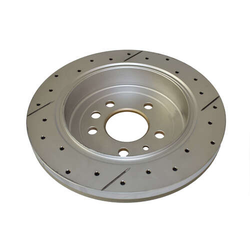 DBA Rear Street Series Gold Cross Drilled & Slotted Brake Rotor (1) DBA505X thumbnail