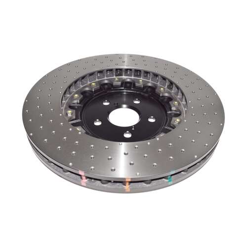 DBA 5000 Series Cross Drilled & Dimpled Fully Assembled 2-piece Black Hat Brake Rotor (1) DBA52788BLKXD thumbnail