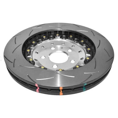 DBA 5000 Series T3 Slotted Fully Assembled 2-piece Silver Hat Brake Rotor (1) DBA52834SLVS thumbnail