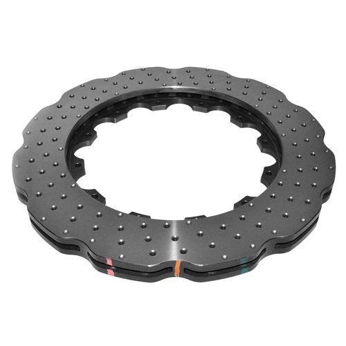 DBA 5000 Series Wave Cross Drilled & Dimpled Replacement Disc Brake Rotor Only (without Hat) (1) DBA52835.1WXD thumbnail