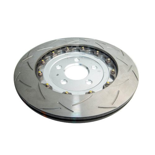 DBA 5000 Series T3 Slotted Fully Assembled 2-piece Silver Hat Brake Rotor (1) DBA52841SLVS thumbnail