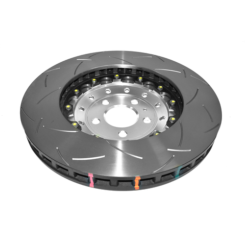 DBA 5000 Series T3 Slotted Fully Assembled 2-piece Silver Hat Brake Rotor (1) DBA53000SLVS thumbnail