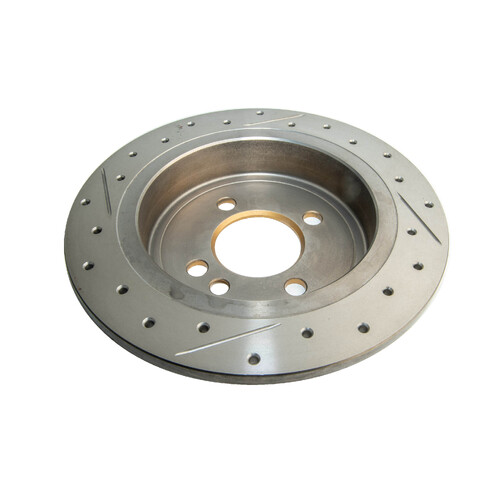 DBA Street Series Gold Cross Drilled & Slotted Brake Rotor (1) DBA543X thumbnail