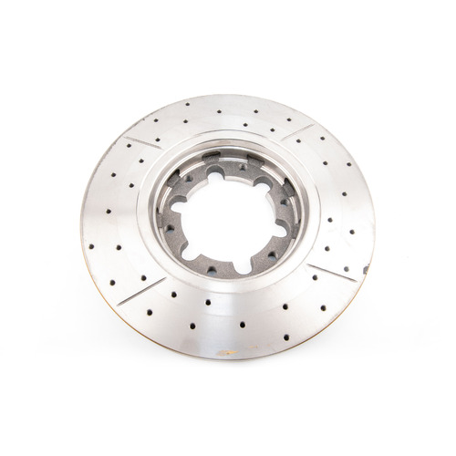 DBA Street Series Gold Cross Drilled & Slotted Brake Rotor (1) DBA698X thumbnail