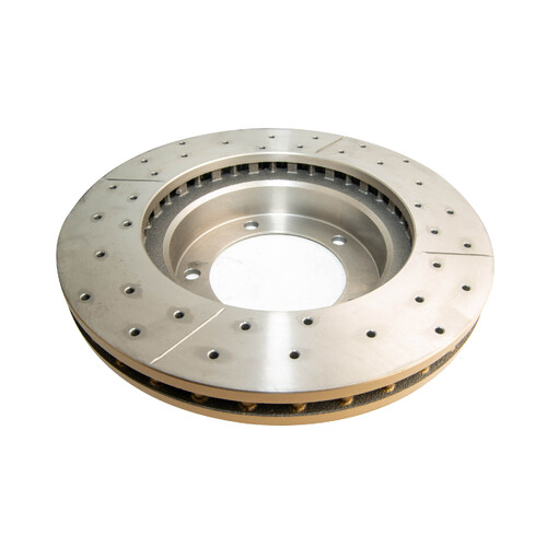 DBA Street Series Gold Cross Drilled & Slotted Brake Rotor (1) DBA790X thumbnail