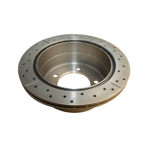 DBA Street Series Gold Cross Drilled & Slotted Brake Rotor (1) DBA794X thumbnail