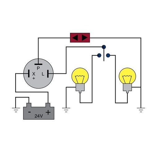 Tridon Flasher 24v 3pin EG23 thumbnail