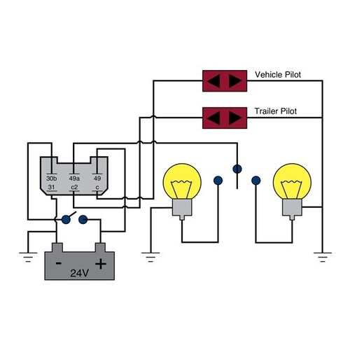 Tridon Flasher 24v 6pin Outage FET20 thumbnail