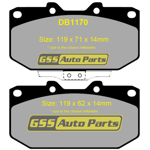 TRW Brake Pads =DB1170 thumbnail