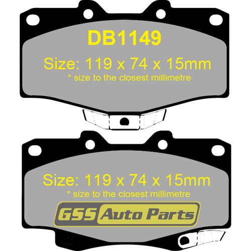 TRW Brake Pads =DB1149 thumbnail