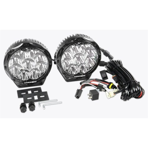 Hardkorr Lifestyle HKLS700 Pair Of 7 Inch LED Driving Lights With Harness Included thumbnail