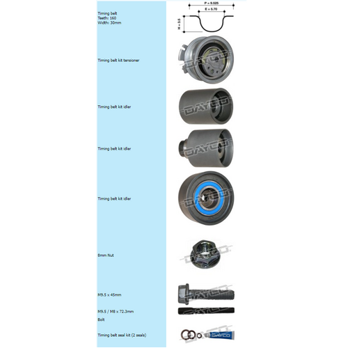 Dayco Timing Belt Kit KTB563E thumbnail