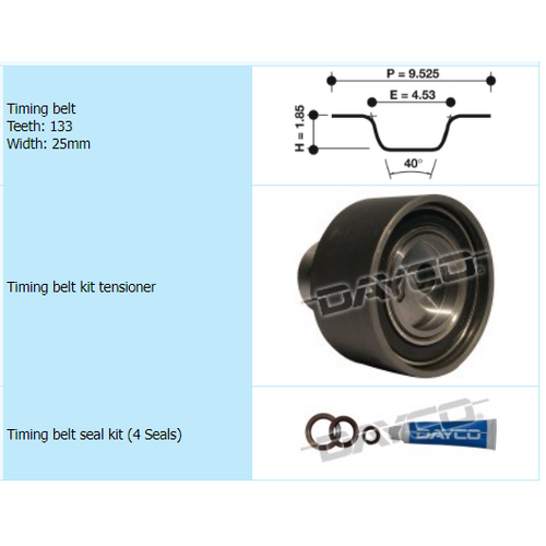 Dayco Timing Belt Kit KTBA027 thumbnail