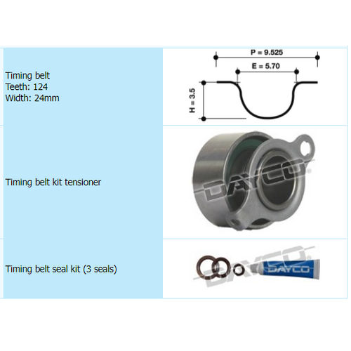 Dayco Timing Belt Kit KTBA031 thumbnail