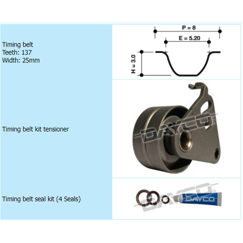 Dayco Timing Belt Kit KTBA079 thumbnail