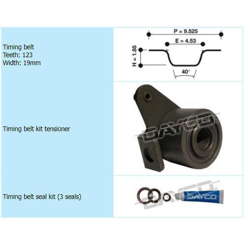 Dayco Timing Belt Kit KTBA101 thumbnail