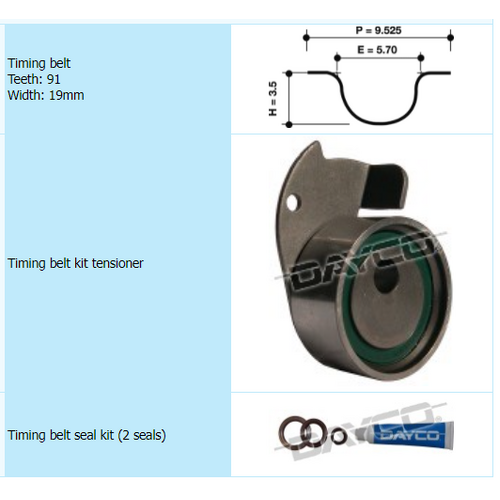 Dayco Timing Belt Kit KTBA108 thumbnail