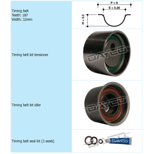Dayco Timing Belt Kit KTBA113 thumbnail