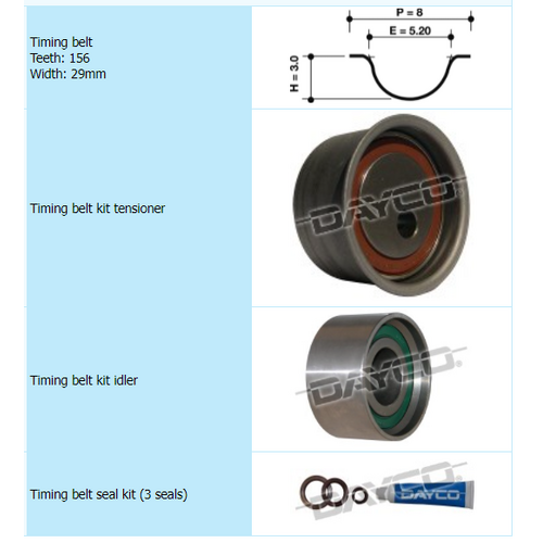 Dayco Timing Belt Kit KTBA120 thumbnail