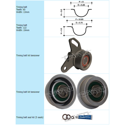 Dayco Timing Belt Kit KTBA144 thumbnail