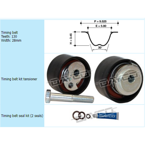 Dayco Timing Belt Kit KTBA159 thumbnail