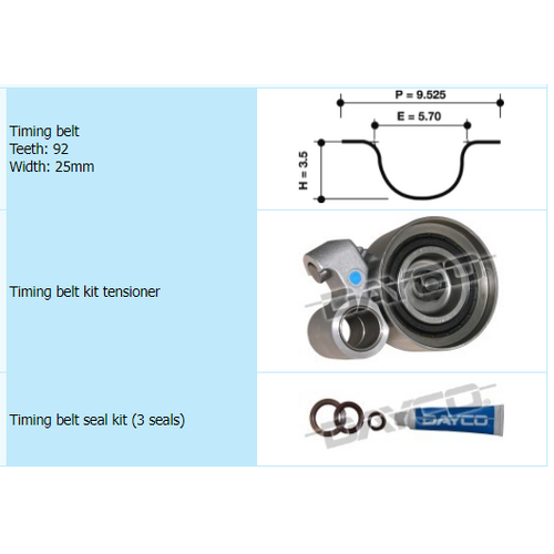 Dayco Timing Belt Kit KTBA170 thumbnail