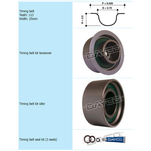 Dayco Timing Belt Kit KTBA177 thumbnail