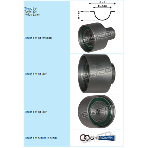 Dayco Timing Belt Kit KTBA191 thumbnail