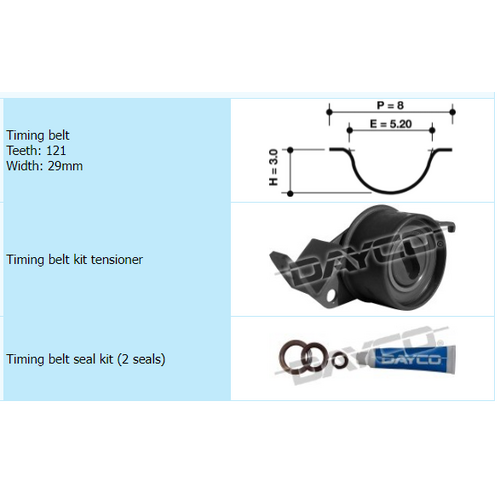 Dayco Timing Belt Kit KTBA195 thumbnail