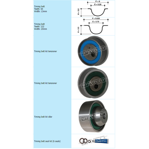 Dayco Timing Belt Kit KTBA196 thumbnail