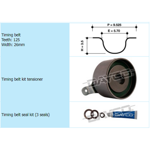 Dayco Timing Belt Kit KTBA201 thumbnail