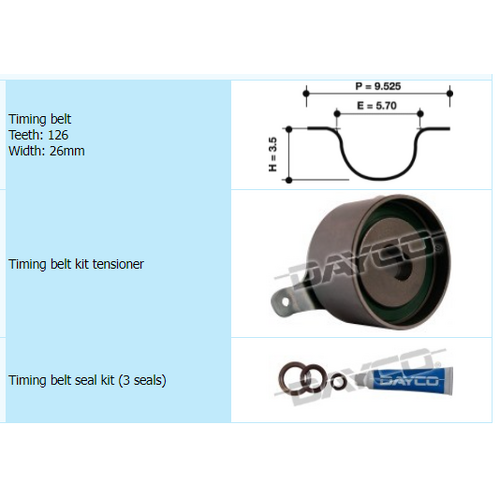 Dayco Timing Belt Kit KTBA219 thumbnail