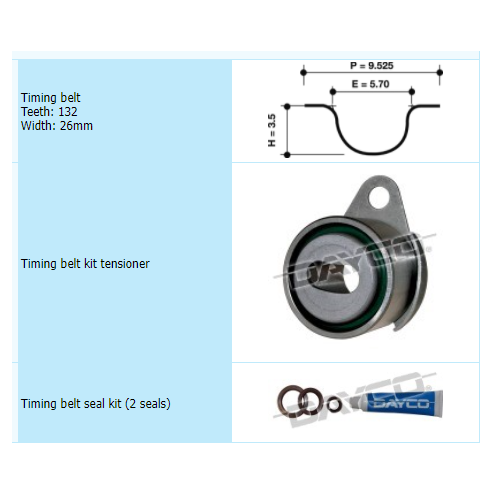 Dayco Timing Belt Kit KTBA274 thumbnail