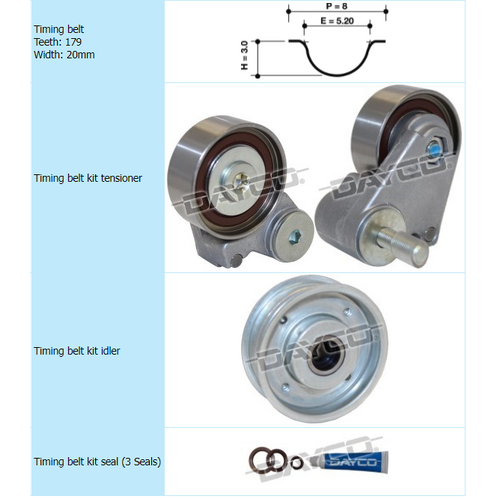 Dayco Timing Belt Kit KTBA284 thumbnail