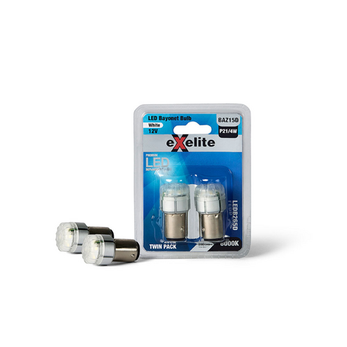 Exelite Led Globe 6000K (2Pc) Bayonet Baz15D Double Contact LEDB265D thumbnail