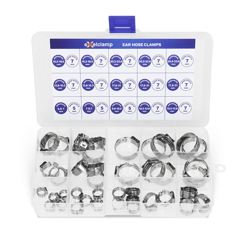 Exelclamp Ear Hose Clamp Assortment 40 Piece MERCH40-EC thumbnail