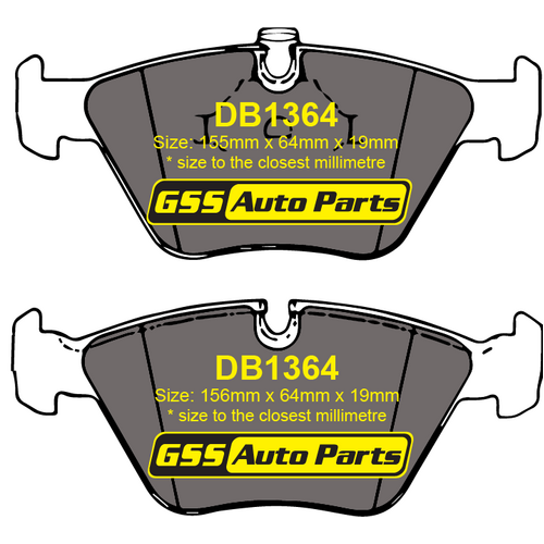 Front Genuine Brake Disc Pads P06022N DB1364 thumbnail