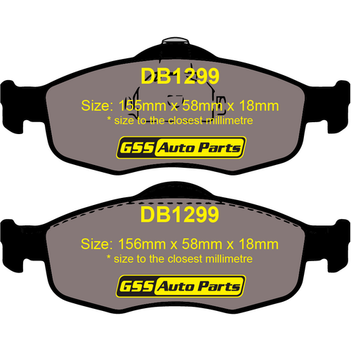 Front Genuine Brake Disc Pads P24037N DB1299 thumbnail