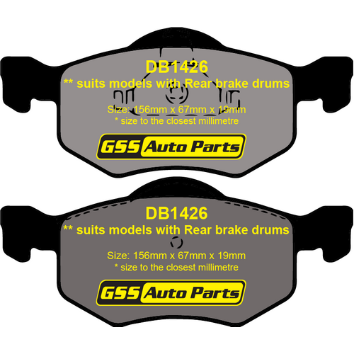 Front Genuine Brake Disc Pads P24056N DB1426 thumbnail
